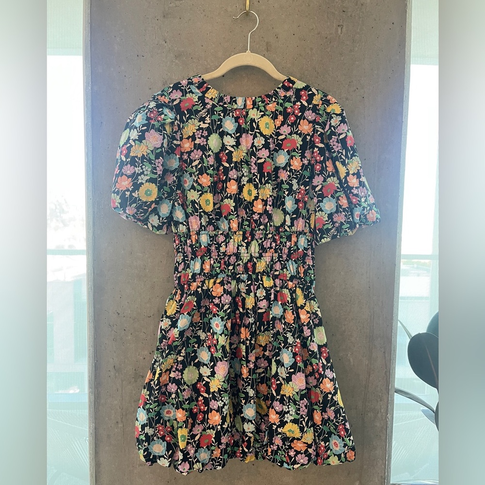 Merci Floral Balloon Mini Dress (Medium)